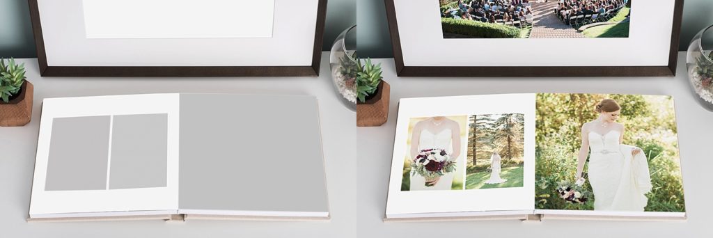 smart templates to add your own photos to an album design
