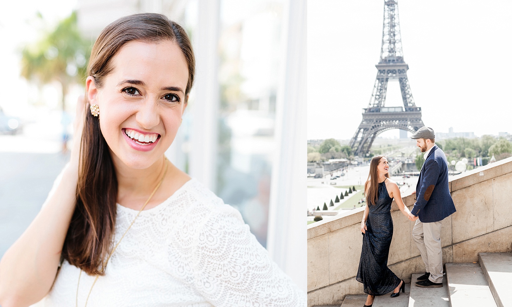 Lauren Carnes head shot and photo in Paris