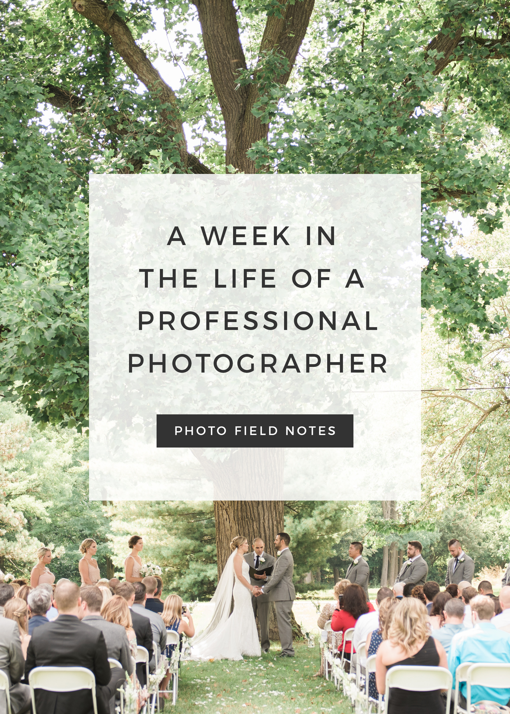 a week in the life of a professional photographer