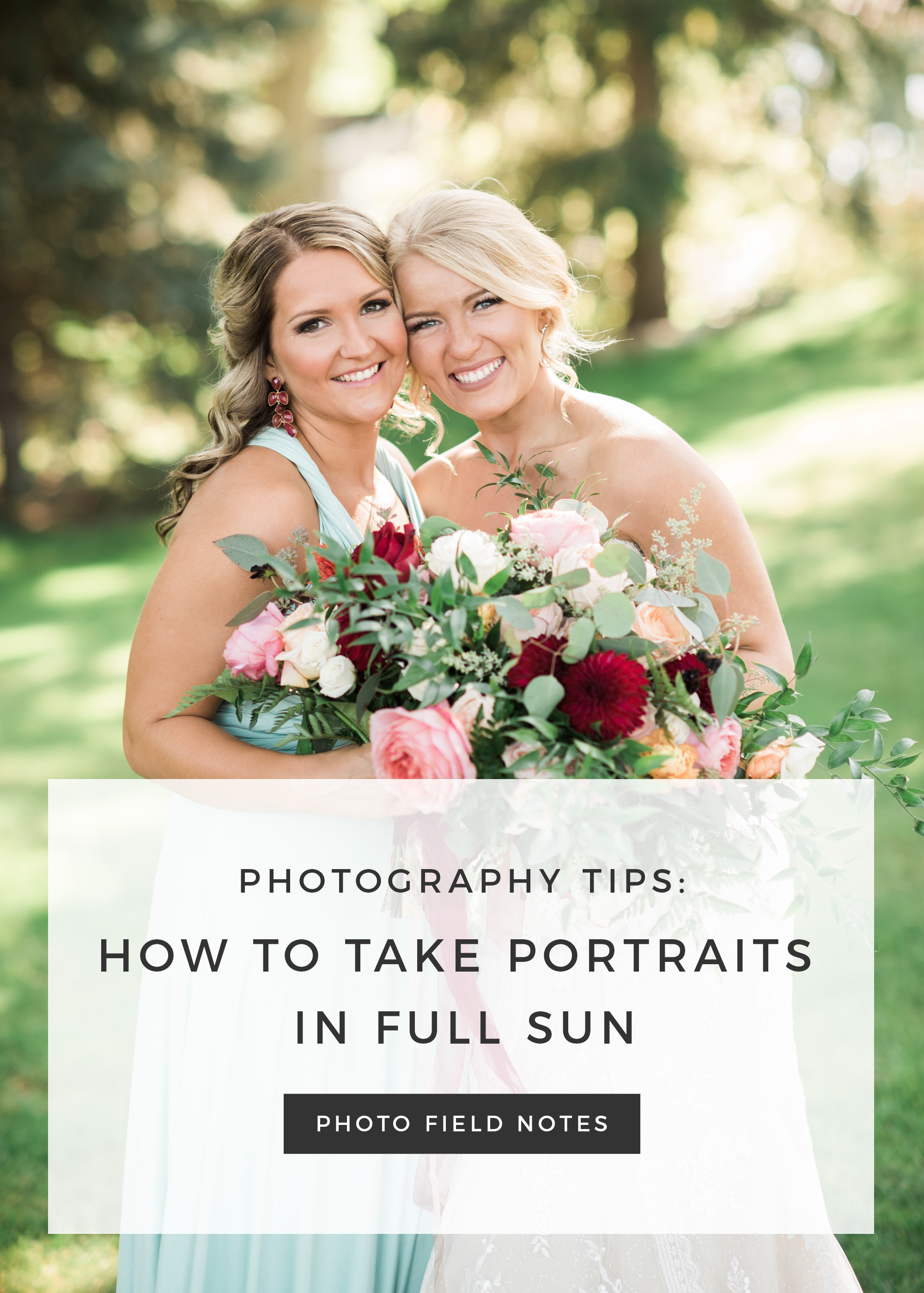Photography Tips: How to take portraits in full sun
