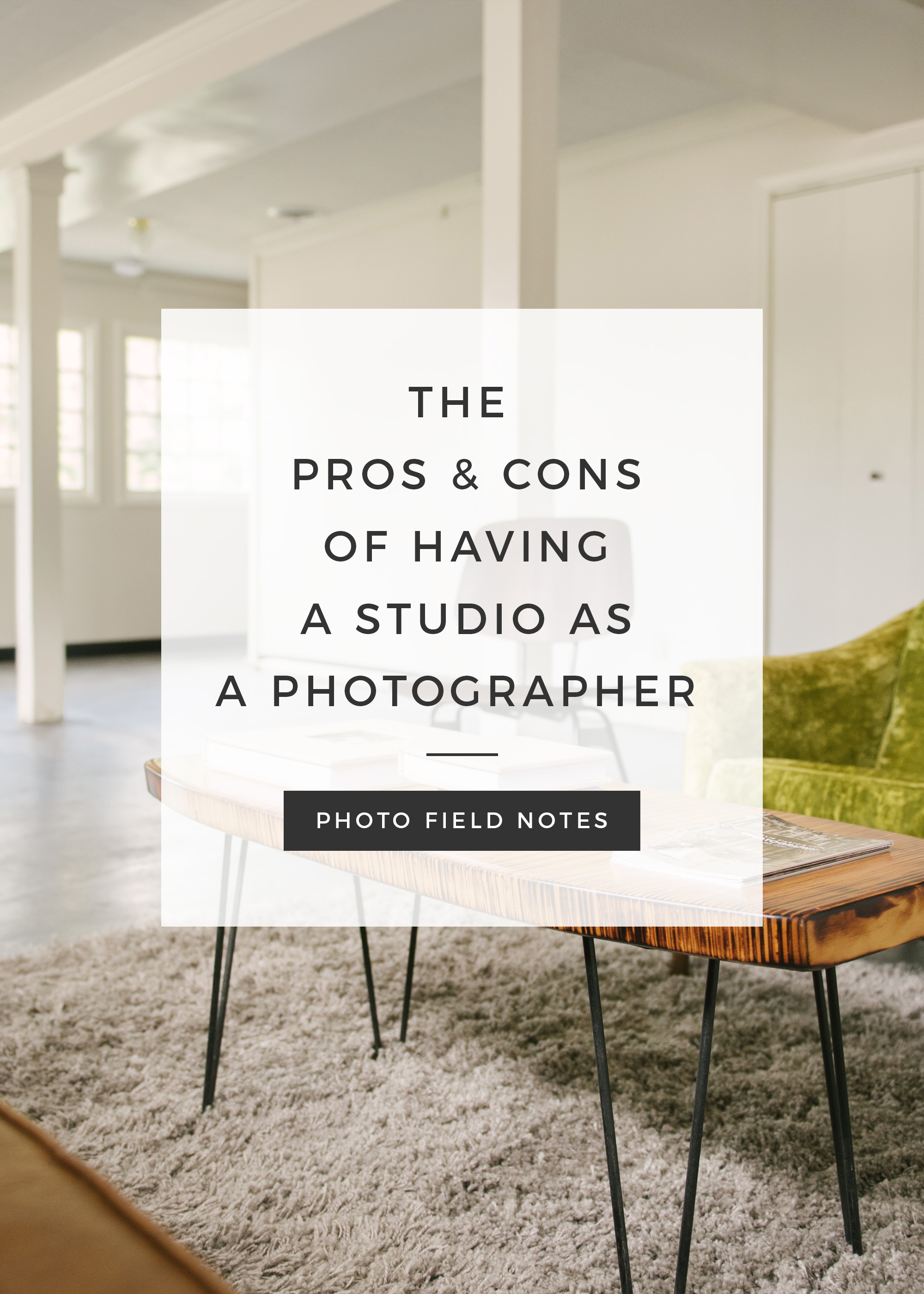 The pros and cons of having a studio as a photographer
