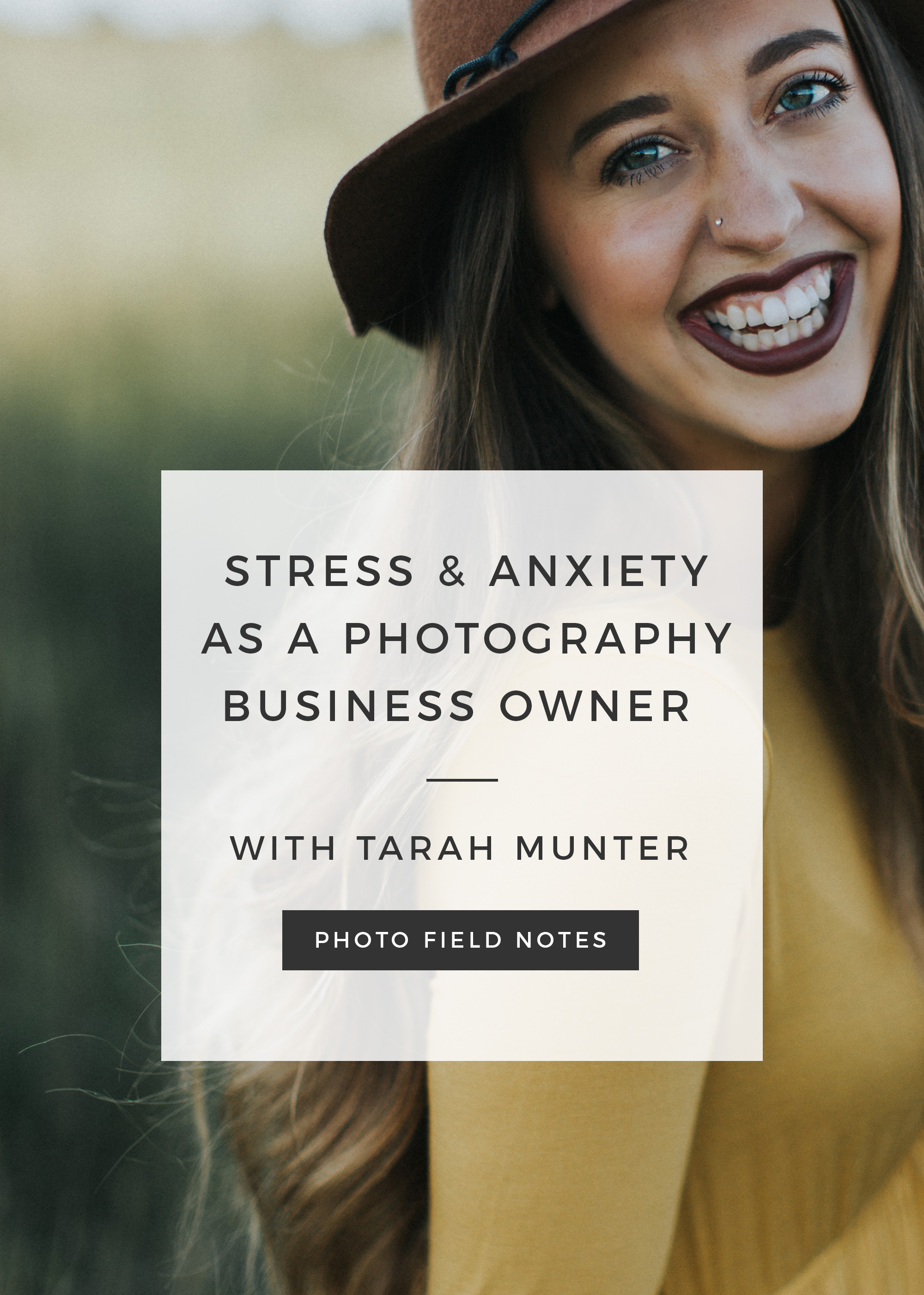 Stress and Anxiety as a photography business owner