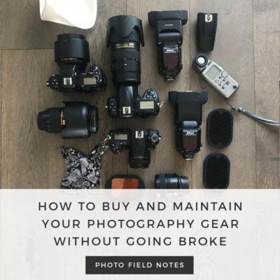 how to buy and maintain photo gear