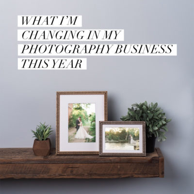 What I'm changing in my business this year