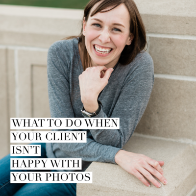 What to do when your photography clients aren't happy with your photos with Photographer, Allie Siarto